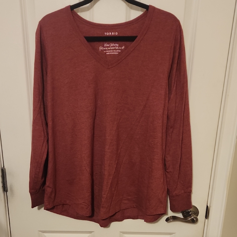 Torrid Classic Fit Red Top